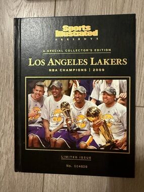 Los Angeles Lakers 2009 NBA Champions Collector Book - Black & Gold